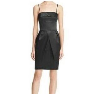 Bailey/44 Black Satin Cocktail Dress with pockets - sz 2 - worn once